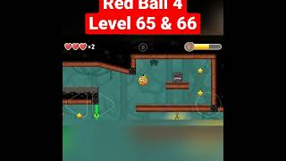 Red Ball 4 - Into the Caves - Level 65 and 66 with C. Orange Ball | Speed Run | #shorts #gamingriver