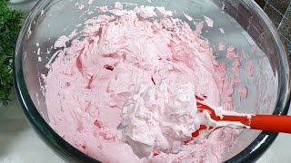 CARA MEMBUAT BUTTER CREAM RASA STRAWBERRY YANG LEMBUT DAN ENAK CUMA 3 BAHAN SAJA