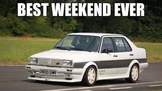 50+ Volkswagen MK2 Golfs At A Race Track!