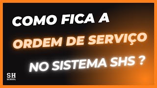 Ordem de serviço impressa em formato A4 - Sistema de Gestão.