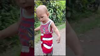 Baby boy like to walk by his own. #cutebaby #familyvlog #babysvlog #cute #babyvlogger #babyvlloger