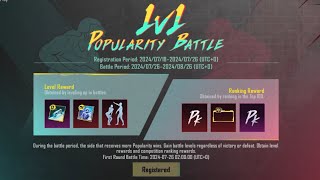 BGMI POPULARITY BATTLE 🔥 🚁 IS BACK 🔙 | Popularity Battle 6.0 💸 Registered Now 🙌🏼 #popularitybattle