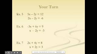 Systems by elimination part 2