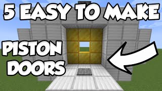 How to Make Piston Doors in Minecraft