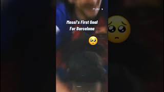 🥺Messi first and last goal🥺#barca #football #fyp #sad #Messi Like and sub ⚽️⚽️⚽️