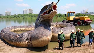 Dünyanın En Büyük Yılanı Kameraya Yakalandı. Bu bir Titanoboa mı???