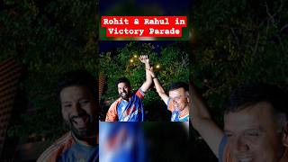 Rohit Sharma and Coach Rahul Dravid happiest moments during Victory parade #rohitsharma #rahuldravid