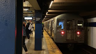 NYCT: R68 Baseball Special Departs Broadway-Lafayette Street | IND Sixth Avenue