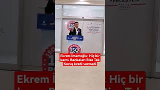 #İstanbul #Ekrem #imamoğlu #Kamu bankaları bize kredi vermedi.