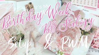 B6 Stalogy  Setup ( Birthday Week ) &  Plan With Me / Jan 18-24, 2021 / ItsBethsLife