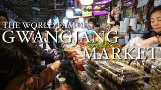 Dinner at Gwanjang Market | Seoul, South Korea 🇰🇷 | Korea Travel Vlog