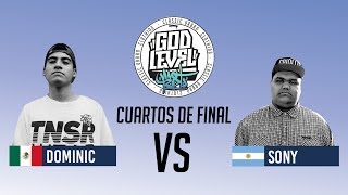 SONY VS DOMINIC / CUARTOS / GOD LEVEL ARGENTINA