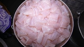 Frozen Fish Recipe Making for 300 People | Special Party Recipe