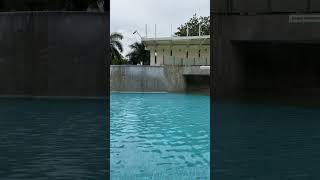 Swimming pool ASMR waterfall