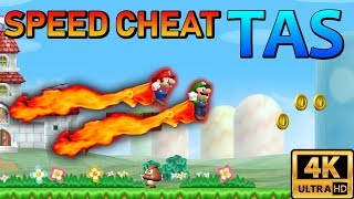 [TAS] 2 Players Speed Cheat (Test) | NSMBWii | 4K 60FPS