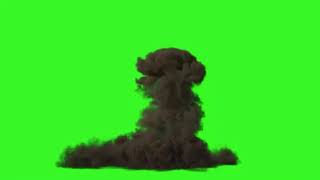 Green screen explosion