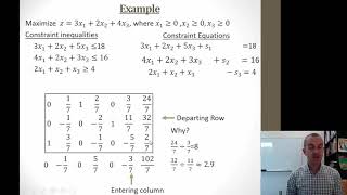 Simplex Method with Mixed Constraints