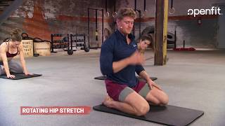 How to Do a Rotating Hip Stretch with Hunter McIntyre | Tough Mudder T-MINUS 30 | Openfit