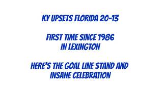 Kentucky Upsets Florida in Lexington! Crowd Goes INSANE & Rushes the Field