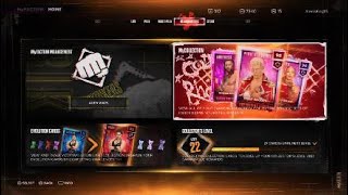 WWE 2K 24 My Faction Pack Opening Hunting Live Event Cards