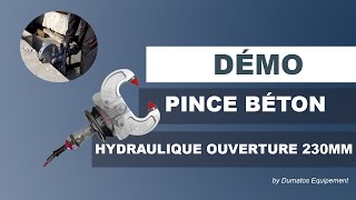 Pince béton hydraulique portable ouverture 230mm - DUMATOS EQUIPEMENT