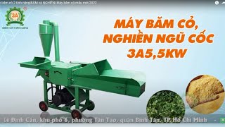 Máy băm cỏ 2 tính năng|BĂM và NGHIỀN| Máy băm cỏ mẫu mới 2022