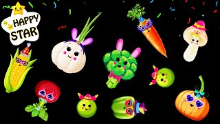 Holiday Dance Party with Funky Veggies - Veggies Dance Celebration - Baby Videos