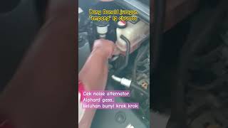 Cek Abnormal Noise alternator alphard