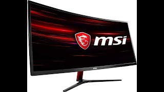 MSI OPTIX 34" Curved LED Gaming Monitor 144HZ AMD Free Sync Frameless