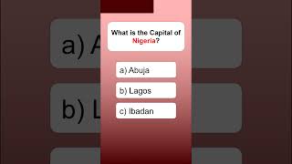 What is the Capital of Nigeria?