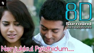 Nenjukkul Peidhidum 8D Vaaranam Aayiram Harris Jayaraj 8D Songs Tamil DJ Beast Tamil 8D songs