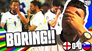 WE'RE SO BORING!! | England 0-0 Slovenia - EURO 2024