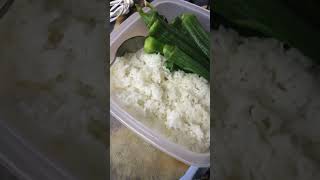 SIMPLENG ULAM NILAGANG OKRA INIHAW AT KAMATIS NA MAY SIBUYAS AT PIPINO #shorts #food #simplengulam