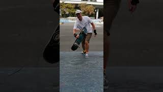 dude finally learns how to flip his board