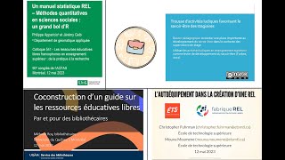 ACFAS 2023 REL - Bloc B1 - Encourager des REL de qualité, inclusives et équitables