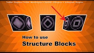 How to use Structure Blocks. Minecraft 1.10