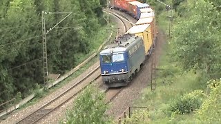 Bahnen zwischen Loreley und Roßsteintunnel Teil 01, Northrail 1142, BR120, 2x BR145