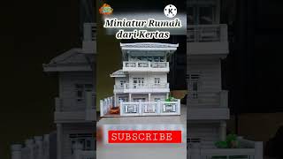 Miniatur Rumah dari Limbah Kertas #kerajinantangan #shorts