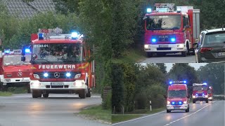 [Alarmierung Feuer Menschenleben in Gefahr und Verkehrsunfall] FF Heede, FF Langeln, FF Hemdingen