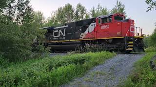 CN 576 in Val-d'Or Québec on August 4th, 2023