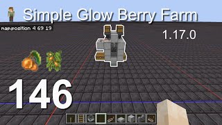 How to build a Simple Glow Berry Farm (1.17.0) - Minecraft Bedrock Tutorials(146)