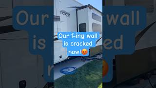 Grand Design exterior wall cracked please share  #granddesign #RV #RVLife ￼#Vacation￼