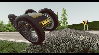 Hump on the road vs high speed cars crash [ BestCrash ] Beamng Drive