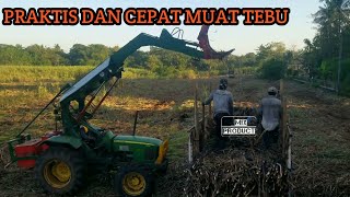 CANGGIH PRAKTIS DAN CEPAT ! Muat tevu degan traktor jhondeere modifikasi