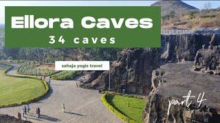 Sahaja yogis travel. The caves of Ellora. Maharashtra. Поездка в Аурангабад. Индия.