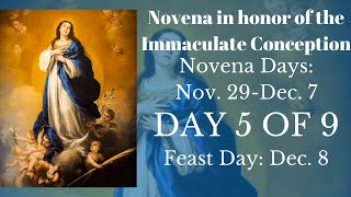 Novena in honor of the Immaculate Conception - Day 5 of 9