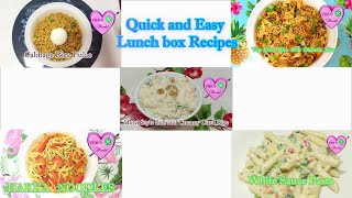 5 Quick and Easy lunch box Recipes|5 Yummy and Instant Recipes for Lunchbox |YGBSWorld