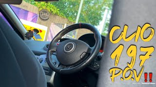 Renault Clio 197 | POV DayTime Driving (Headphone Recommended)