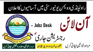 Rawalpindi Woman University Jobs 2022 | How to apply | Jobz Desk