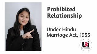 What are the degrees of the Prohibited Relationship ,under the Hindu Marriage Act ? #lawwithjiya